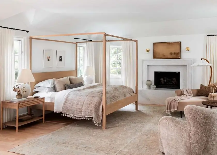 Dekorasi Kamar Wanita Dewasa dengan Sentuhan Kayu Natural